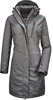 Killtec Damen Funktionsparka Mit Abzippbarer Kapuze Alisi, anthrazit, 36, 32730-000