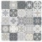 25 Stück Mosaik Fliesenaufkleber, PVC Fliesensticker Fliesen Folie,DIY Selbstklebende Tapete Aufkleber Klebefolie für Küche Badezimmer Home Decor (15x15cm)