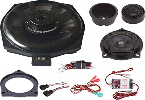 Audio System Xfit BMW Uni EVO 2 Lautsprecher Set kompatibel mit BMW E/F/G-Series, Mini 3-Wege Teil-Aktiv Front System