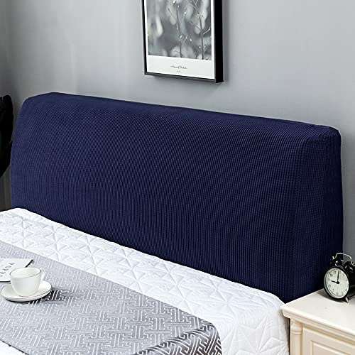 Stretch Kopfteilbezug für Bett - Dehnbare Saubdichte Schutzhülle, Husse, Abdeckung Cover für Gepolsterte Schlafzimmer Kopfteil, 110-130cm Königsblau