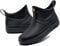 GURGER Stivali di Gomma Uomo Bassi Stivali da Pioggia Stivaletti Corti Stivaletto Impermeabili Wellington Boot Nero 43 Taglie