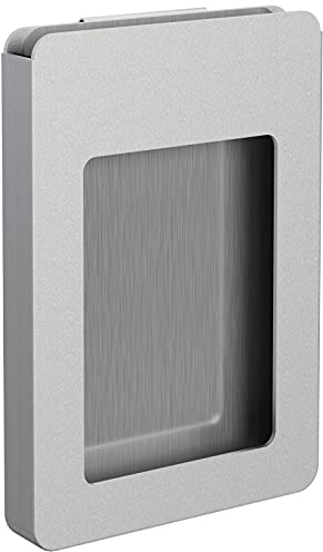 WELLGRO Porta tessere in alluminio – Porta carte d'identità – Porta carte d'identità – Porta badge sicuro per conservare carte e documenti d'identità, colore: argento