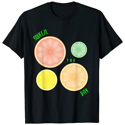 Pressez le jour : tranches de citron, citron vert, orange, pamplemousse, agrumes T-Shirt