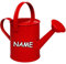 alles-meine.de GmbH kleine Gießkanne - Metall - rot - 1,5 Liter - inkl. Name - für Kinder & Erwachsene - 23 cm - Blech Kindergießkanne - Henkel beweglich - Giesskanne Gärtner/G..