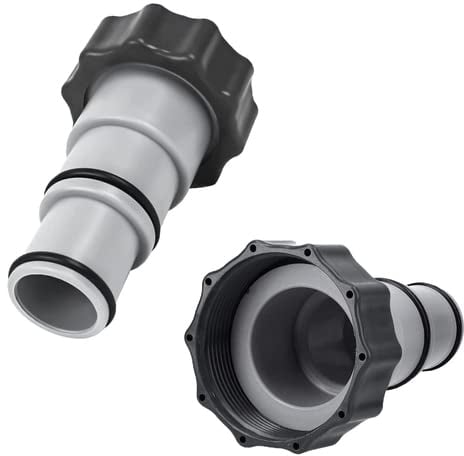 Gloryit Adapter A für Intex Pool, 2 Stück Schlauchadapter, Ersatz-Schlauchadapter für Pumpen, mit Innengewinde zum Verschrauben, Anschluss für Pool-Schlauch, pools, gartensaunas & whirlpools