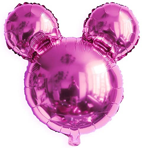 ROB'S BALLOONS Luftballon Micky Mouse Folienballon Maus Helium Party Geburtstag Deko Ballons, Muster:Rosa