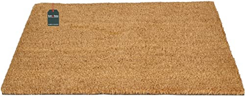 KOTARBAU® Paillasson antidérapant en fibre de coco - Couleur naturelle - 35 x 60 cm