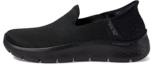Skechers Hands Free Slip-ins Go Walk Damenschuhe mit Flex-Technologie, Schwarz, 39 EU Weit