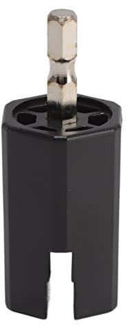 Pwshymi Guitar String Winder, Professional String Winder Tool Drill Bit Tuning Peg Winder for Acoustic Electric Guitar Bass Black,Guitar String Winder