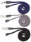 Luxus Pferde-Führstrick für Halfter mit Leder 18 mm dick (schwarz)