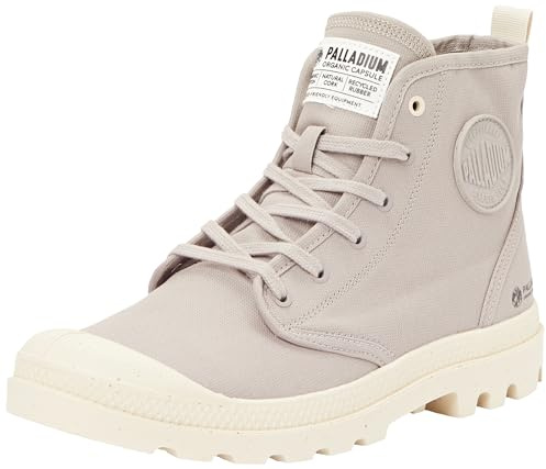 Palladium Unisex's Pampa Hi Zip Organic Sneaker, Grey Berry, 12.5 UK