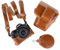 MUZIRI KINOKOO EOS R50 R100 Case, Retro PU Leather Camera Case Bag Cover for Canon EOS R50 R100 DSLR Camera - EOS R50 R100 Case with Bottom Opening Version & Shoulder Strap & Storage Pocket - Brown