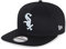 New Era Chicago White Sox Baseball Kappe schwarz Teamlogo 9Fifty Snapback Cap gerader Schirm MLB - S-M (6 3/8-7 1/4)