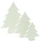 HEITMANN DECO Set di 3 alberi di abete in ceramica