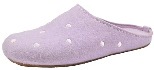 HAFLINGER Everest Noblesse Filzpantoffeln mit Punktdesign