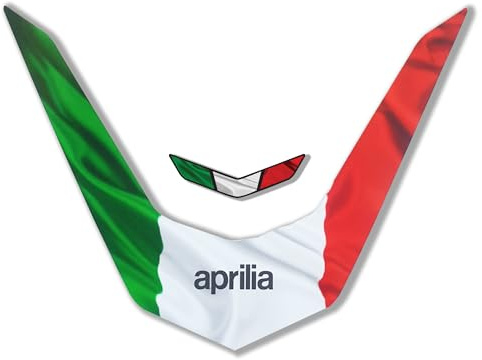 Tuono 660 (ab 2021) V-Stück Grafik-Aufkleber Stil #1 Italienische Flagge gewellt