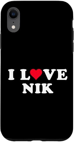 Hülle für iPhone XR Ich liebe Nik Passende Freundin & Freund Nik Name