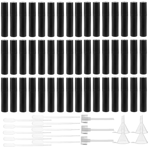 SENENQU Set 120pz - ​​Mini Frascos Perfumes​​ de Vidrio 2ml Decants Perfumes Atomizadores Negro​​ Mini Botellas de Perfume para Aceites Esenciales Perfume Alcohol