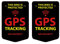 GPS Tracking Aufkleber Fahrrad Sticker 2 Stück Bike Sticker Wetterfest UV-Beständig (Schwarz)