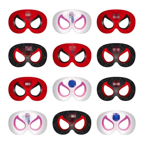 TOPWAYS Helden Cosplay Party Masken, Helden Kinder Bunte Masken für Kindergeburtstag Party Dekoration Cosplay Kostüme Dress Up Party Favors Supplies