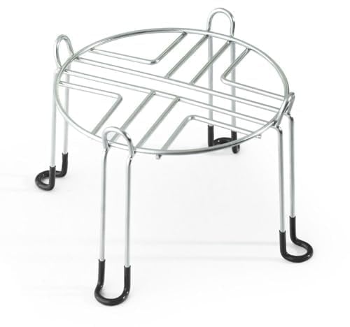 British Berkefeld Schwerkraftsystem-Ständer | Edelstahl-Wasserfilterständer für 12-Liter-Schwerkraftsysteme | Rutschfeste Gummifüße | Stützständer | 26 L x 26 B x 18 H