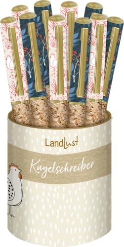 Kugelschreiber: LandLust: mit schwarzer Wechselmine, Länge: 14 cm, in Kork-Optik