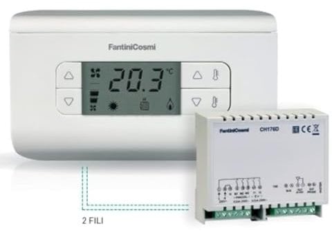 CH130ARR2 KIT TERMOSTATO AMBIENTE E ATTUATORE PER VENTILCONVETTORI (FAN-COIL) 3 VELOCITÀ + AUTO FANTINI COSMI
