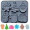 Moules à Pâtisserie, Moule Gateau Silicone de Noel, Sapin de Noël, Flocon de Neige, Bonnet de Noël, Biscuit, Moule Silicone pour Chocolat Pudding Jello Muffins