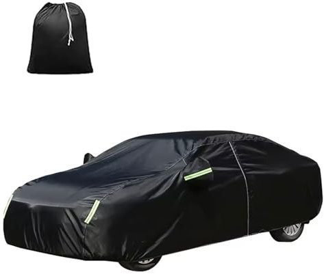 Autoabdeckung Winter für 𝖱𝖾𝗇𝖺𝗎𝗅𝗍 Clio 4 Wasserdicht Atmungsaktiv Autoplane Outdoor Autoabdeckung Vollgarage Autoplane Staubdicht Winddicht Schneefest