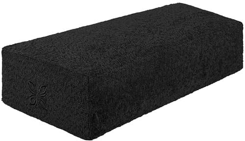 OMNANA® CUSHY™ Yogabolster eckig 65x30x15cm – Yoga Bolster mit Dinkelfüllung – Rechteckiges Kissen, Bouclè Bezug, waschbar – Made in Germany – Passend für Yin Yoga