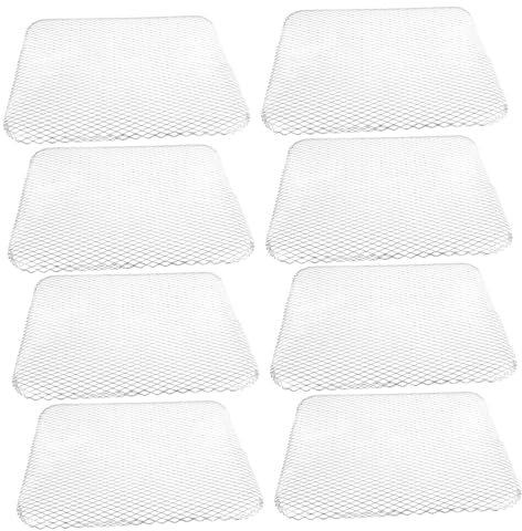 POPETPOP 10pcs Disposable Bbq Grill Topper Aluminum Mesh Mat Non-stick Grill Liners for Outdoor Gas Bbq Grilling