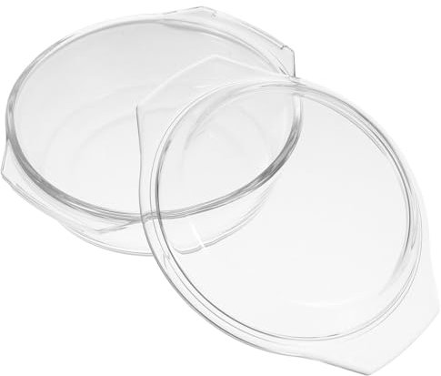CLISPEED Cocotte En Verre Avec Couvercle 0.7l Bol Résistant à La Chaleur En Verre Compatible Micro-ondes Et Four Petite Casserole Multi-usage Cuisine Et Service