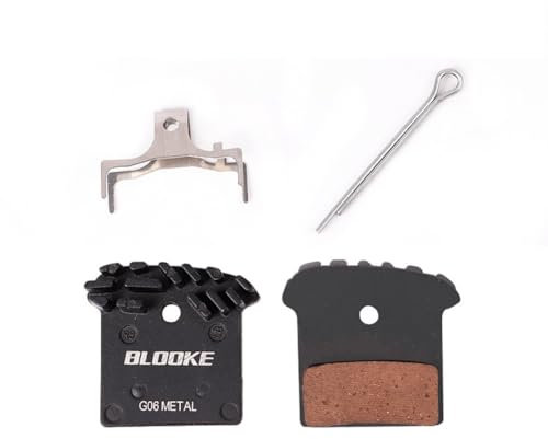 ORTUNVC Motorcycle styling Bike MTB Cermet Resin Metal Brake Pads For-Shimano XT SLX M785 M8000 M9000 MTB Bicycle Hydraulic Caliper Dissipation Replace(G06 Metal)