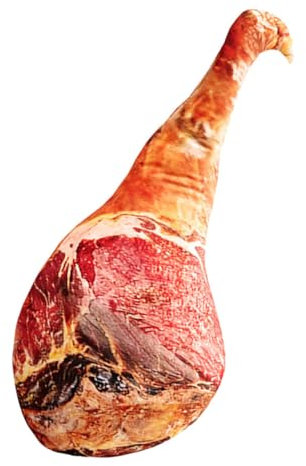 HIAKDOFT Plüsch Ham Pillow Dekokissen Lustiges Weiches Kissen Im Form Von Schinken Für Sofa Bett Und Kinderzimmer Großes Kreatives Spielzeug Und Geschenkidee