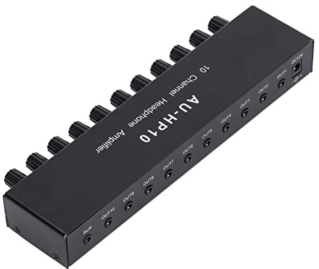Cryfokt Mehrkanal-Stereo-Audio-Splitter-Verstärker mit 10 Ausgängen – für Aufnahmestudios und Konferenzsituationen