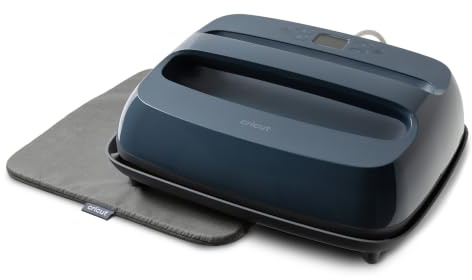 Cricut EasyPress® SE Blue - 12 x 10 Heißpresse + EasyPress-Matte, 12 x 12 | 30,5 x 25,4 cm Wärmeübertragungsmaschine für T-Shirts, Sweatshirts, Decken, Kissen und mehr – einfach zu bedienen