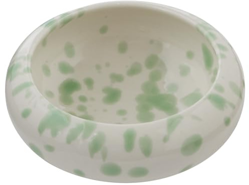 BUTLERS Dipschale Steinzeug - BOOGY SPLASH - spülmaschinenfest | Farbe Grün - ø9 cm - Tapasschälchen für Oliven & Snacks - Schälchen für Saucen & Beilagen - Sprenkelmuster