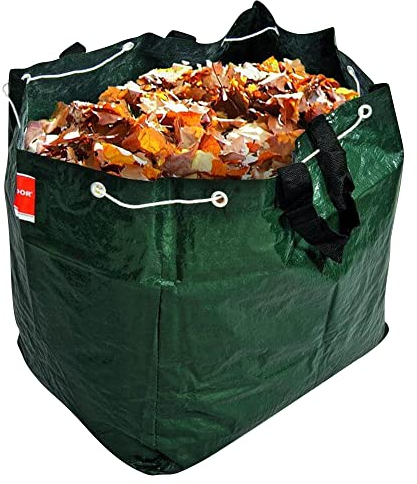 NOOR Gartentasche 100L, 50x40x50 cm I Reißfester Gartensack extra robust I Selbststehende & leicht verschließbare Laubtasche I Professionelles Gartenzubehör – einfache Handhabung