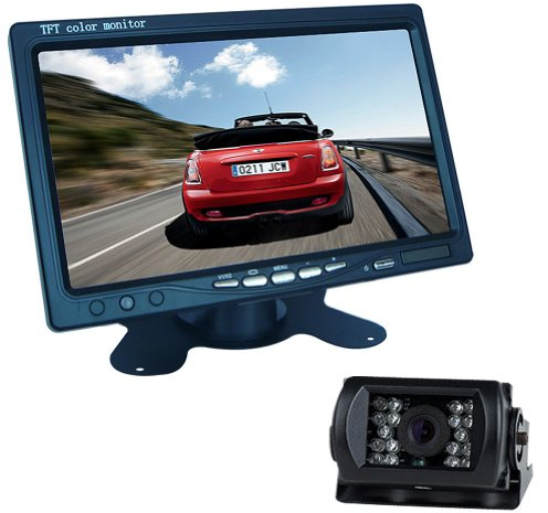 Buyee 7 LCD Monitor Bus Lorry Car Rearview Waterproof Reversing Camera+10m video cable