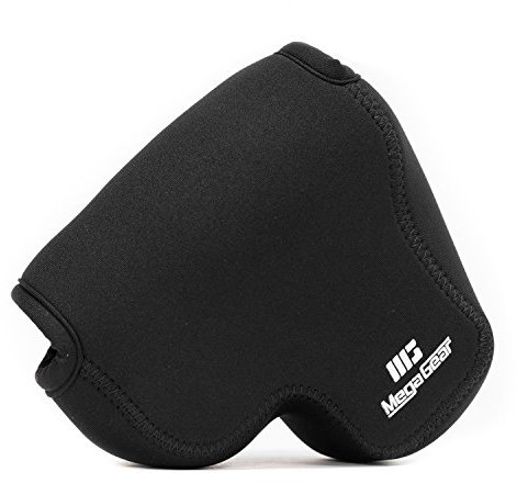 MegaGear Matériau Léger Neoprene Sac photo Housse Étui sacoche pour Nikon P600, Nikon COOLPIX P610 (Noir)