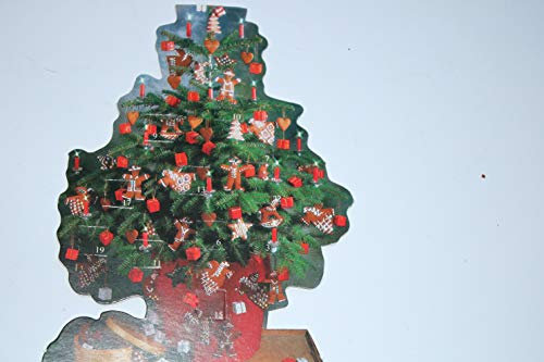 Weihnachtskarte Weihnachten Adventskalender mit 24 Türchen Karte mit weißem Umschlag = 1 Stück