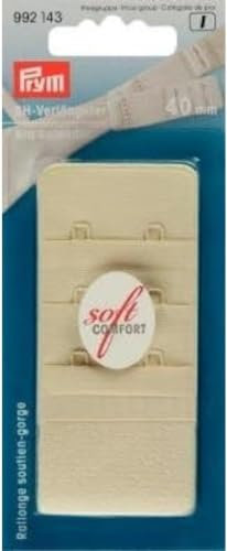 Prym 992.143 Bra Extender Hooks, Kunststoff, Beige, 1 Stück (1er Pack)