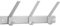 SIRO Hakenleiste Schopfheim, Schlicht, Aluminium - Kunststoff silber natur matt weiß, 330 mm x 86 mm x 113 mm, LA 312 mm, 1673-330AL1A4V1K