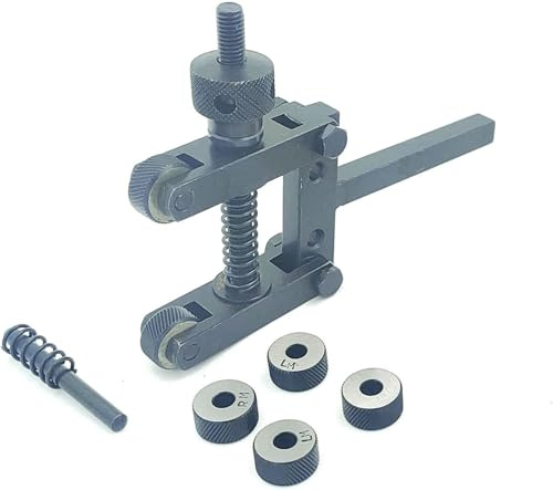 ADI Utensile zigrinatura a molla, capacità 5,1 cm, per torni + 4 zigrinature di ricambio
