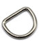 HEAVYTOOL D-Ringe 20mm x 3mm geschweißt Stahl vernickelt (20 Stück) D Ringe Halbring D Ring Halbringe