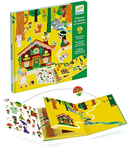 DJECO Magic Forest Stickers Unisex Children's Balloons, Multicoloured (38956)
