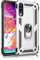 BestST Hülle für Samsung Galaxy Galaxy A70S/Galaxy A70 + schutzfolie, Militärische Armor Hybrid Schutzhülle Silikon Stoßfest Bumper Cover Case Ringhalter Handytasche Handy Hüllen,Silber