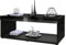 Vladon Couchtisch Pure, Made in Germany, Wohnzimmertisch in Kastenform, Schwarz matt/Schwarz Hochglanz (104 x 40,5 x 58 cm)