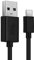 CELLONIC USB Cable 1m Compatible for Elgato Facecam, Stream Deck Pedal, Deck XL, Wave 1, 3, XLR Charger Fast 3A Data Transfer Charging Lead USB C Type C - Black
