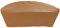 Premium Abdeckplane Sonneninsel Halbrund Ø B 195 x T 95 x H 75 cm Gartenmöbel Gartentisch Hülle Abdeckung Haube Schutzhülle Abdeckhaube 900 D, 500 g/m², 6.000 mm Wasserbeständigkeit Kaffe Latte